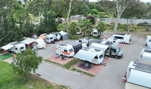 Karavan tutkunlarının bayram rotası Antalya oldu