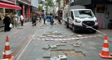 Kocaeli Gebze'de Eskiçarşı'da parke yenileme