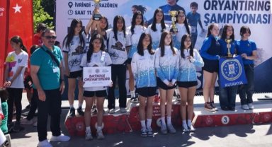 Kütahya Belediyespor U14 Oryantiring'de Türkiye üçüncüsü
