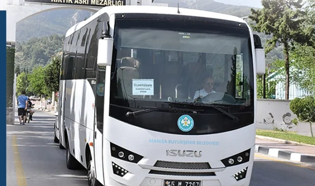 Manisa Büyükşehir mezarlıklara ücretsiz ulaştıracak