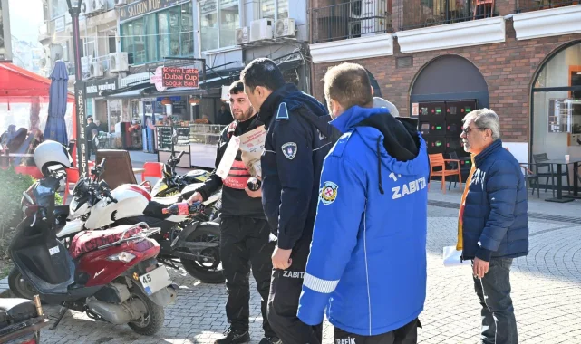 Manisa'da Sevgi Yollarında kameralı denetim