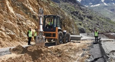 Mereto Dağı yolunda onarım çalışmaları başladı