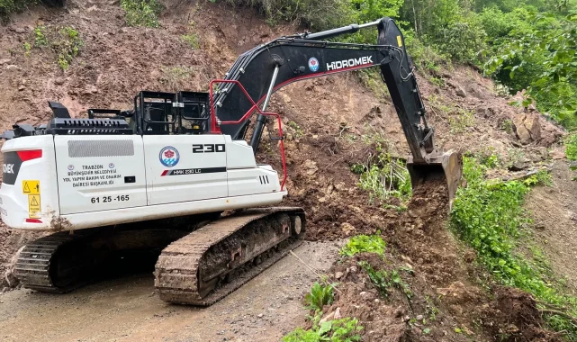 Trabzon'da sel ve heyelan seferberliği