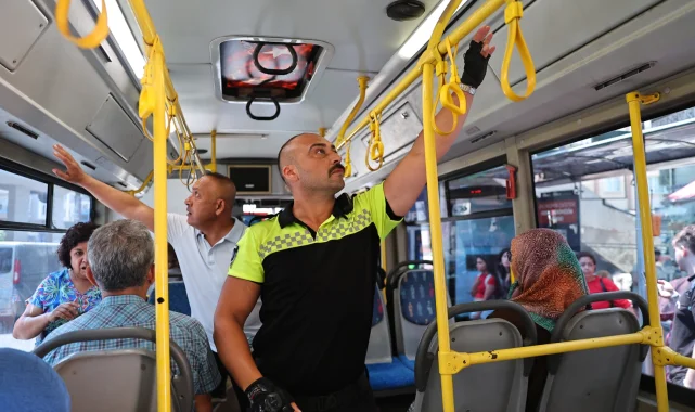 Antalya'da halk otobüslerine klima denetimi