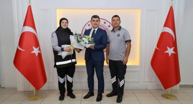 Artvin Vali Vekili Erdoğan'a özel güvenlik haftası ziyareti