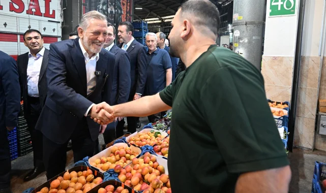 BTSO Başkanı Burkay'dan Bursa Kent Hali'ne ziyaret