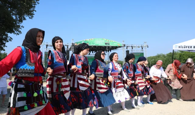Bursa Nilüfer'de Karadeniz Festivali'nde 2'nci buluşma sona erdi