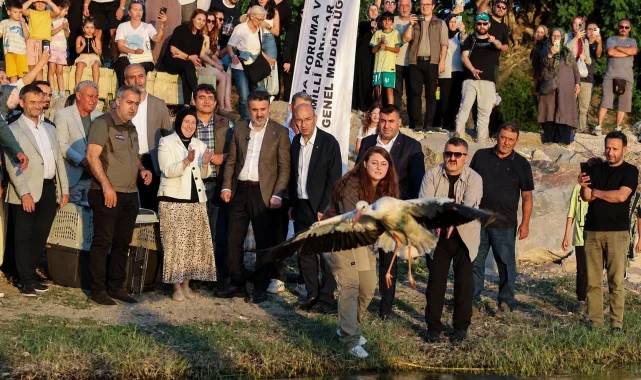Bursa'da doğayla iç içe bir şenlik... Leylek Şenliği'ne coşkulu start