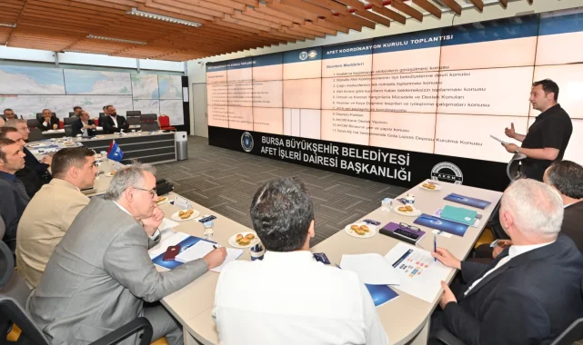 Bursa'nın afet planı AKOM'da masaya yatırıldı