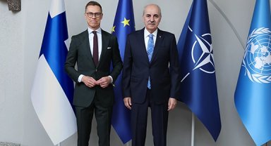 Finlandiya Cumhurbaşkanı, TBMM Başkanı Kurtulmuş'u kabul etti