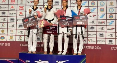 Hatice Kübra İlgün Kazakistan'dan iki madalya ile döndü