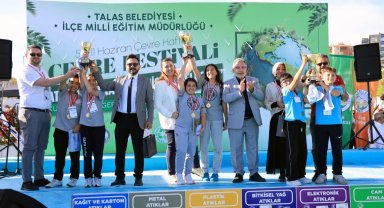 Kayseri Talas'ta çevre bilinci sanatla buluştu