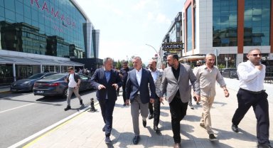 Kocaeli'de uçak pistine dönen cadde esnafından Başkan'a teşekkür