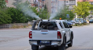 Konya Selçuklu'da ilaçlama çalışmaları sürüyor