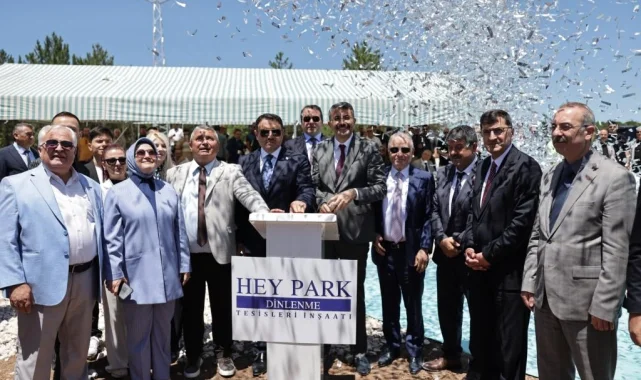 Kütahya'da Hey Park Dinlenme Tesisi'nin temeli atıldı