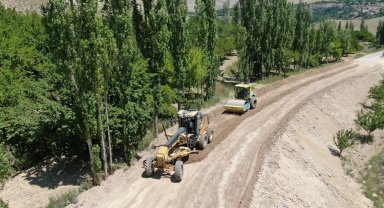 Malatya'da 3 ilçeyi bağlayan grup yolunda büyük dönüşüm