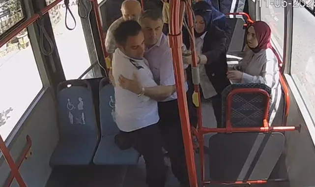 Sakarya Büyükşehir'in otobüsünde bir manevrayla bir hayat kurtuldu