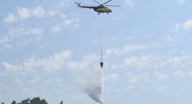 Urla Balıklova'da orman yangını kontrol altında
