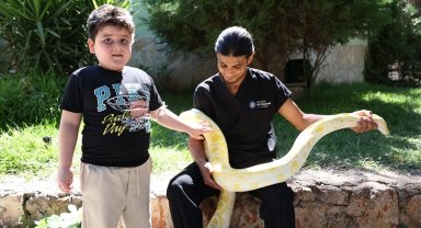 Antalya Doğal Yaşam Parkı'nda dünya yılan günü etkinliği