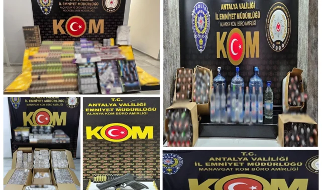 Antalya'da kaçakçılık operasyonları... 19 şüpheliye adli işlem