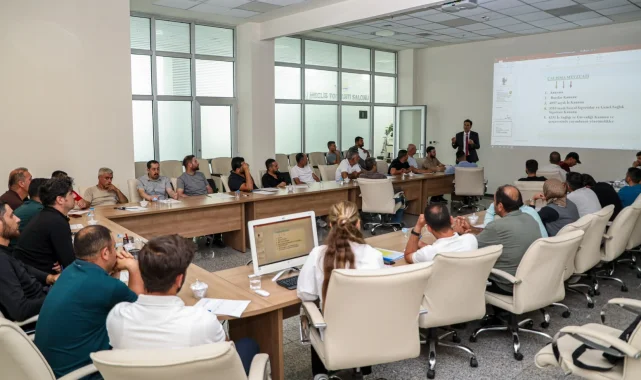 Belediye çalışanlarına iş güvenliği eğitimi