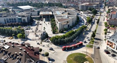 Bursa İnegöl'de metrobüs için ilk test sürüşü yapıldı