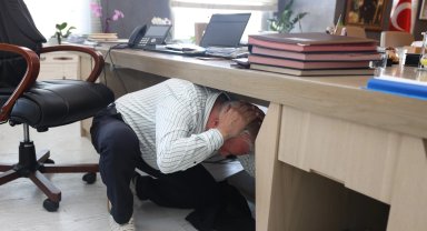 Bursa Nilüfer'de deprem ve yangın tatbikatı