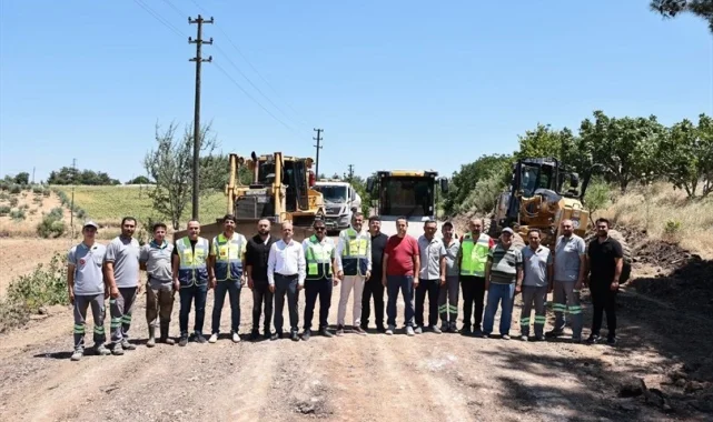 Denizli Kale'de üreticiye destek ve yol incelemesi