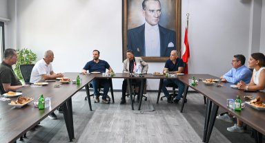 İzmir Bornova Belediye Başkanı Eşki'den MTK Sitesi'ne ziyaret