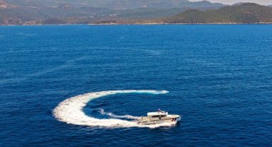 Jandarma Asayiş Bot Timleri Antalya kıyılarında denetimde