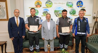 Kayseri Talas'ta dürüstlük ödüllendirildi