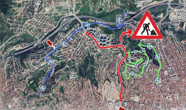 Kocaeli'de Gazanfer Bilge Bulvarı trafiğe kapatılacak