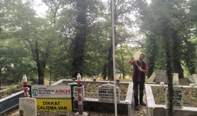 Kocaeli'de Hakkaniye Şehitliği'ne Büyükşehir'den anlamlı dokunuş