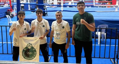 Konya Karatay'da Kick Boks'ta çifte madalya