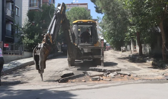 Maltepe'de asfalt mesaisi Cevizli'de sürüyor