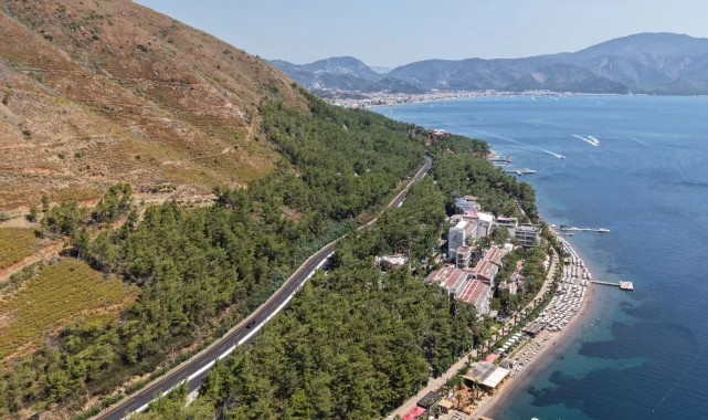 Muğla İçmeler'de yol yenileme çalışmaları tamamlandı