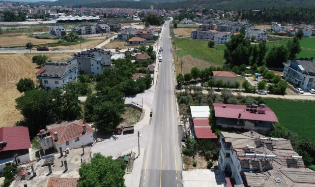 Muğla'da Seydikemer Belen'de yol çalışmaları tamamlandı