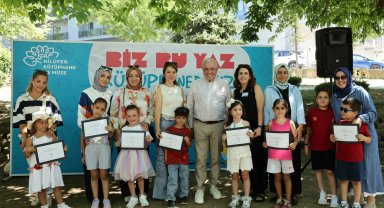 Nilüferli çocuklar okula kütüphanelerde hazırlandı