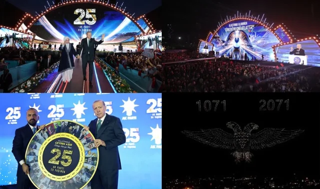 AK Parti 25 yaşında! Görsel şovlar tarihe damga vurdu