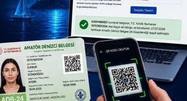Amatör Denizci Belgelerinde QR kod dönemi başladı