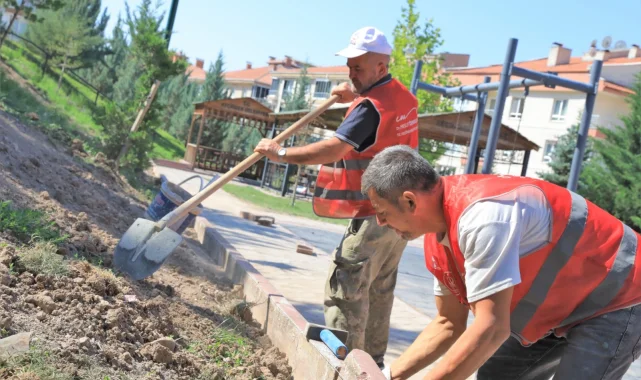 Ankara Keçiören'deki parklarda kapsamlı çalışma devam ediyor