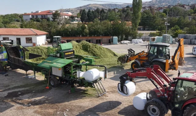 Ankara'da hayvan yetiştiricilerine silaj desteği