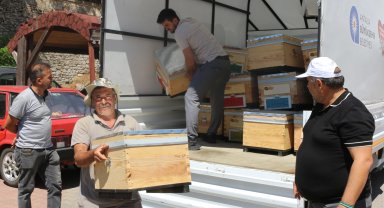 Antalya Büyükşehir'den arıcılara kovan desteği