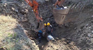 Balıkesir'de 40 yıllık içme suyu hattında bakım ve onarım