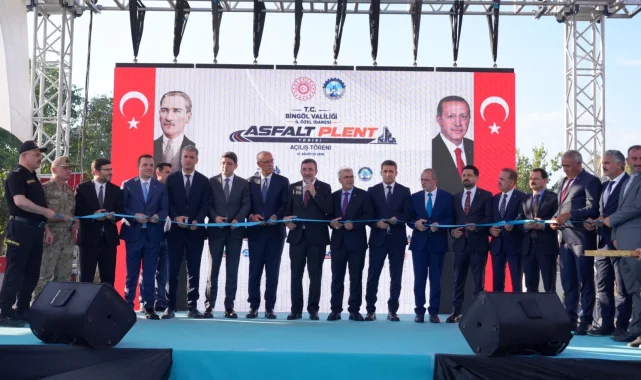 Bingöl'e yeni asfalt plent tesisi kazandırıldı