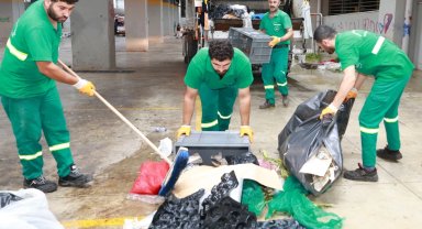 Bursa Osmangazi'de pazarlardan aylık 600 ton atık toplanıyor