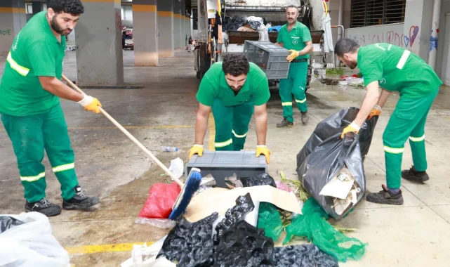 Bursa Osmangazi'de pazarlardan aylık 600 ton atık toplanıyor