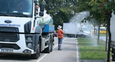 Bursa Osmangazi'den sıcak havalarda yeşil alanlara can suyu