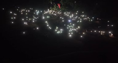 Bursa Yenişehir'de binlerce kişi gözlerini gökyüzüne çevirdi