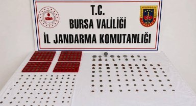 Bursa'da tarihi eser operasyonu! 273 sikke ve 18 obje ele geçirildi